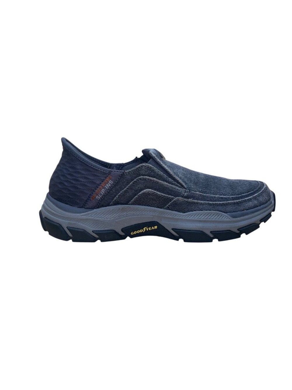 Skechers Men’s Charcoal Slip-Ons Arch Fit Air-Cooled Holmgren Shoes Size 9.5
